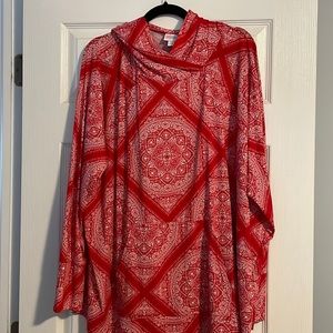 LuLaRoe Amber, Red and White